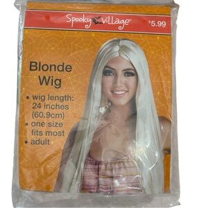 Long Blonde Wig For Costume Or Cosplay Dress Up